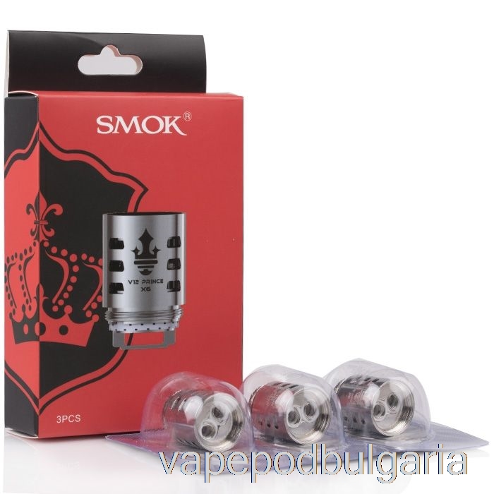 Vape 10000 Дръпки Smok Tfv12 Prince Replacement Coils 0.15ohm V12 Prince-x6 Coils